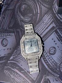 Orologio cubano rapper super luccicante