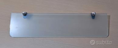 Mensola vetro temperato per bagno. 