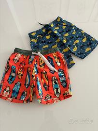 Benetton/Lupilu 2 pantaloncini tg 4/5 anni cm 110