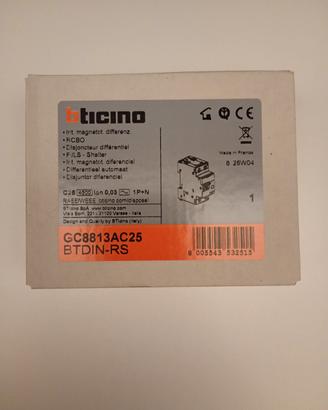 GC8813AC25
Interruttore magnetotermico differenzia