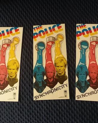 THE POLICE ADESIVI PUBBLICITARI SYNCHRONICITY 1983
