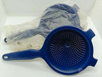 2 Colini/Scolapasta Tupperware blu scuro