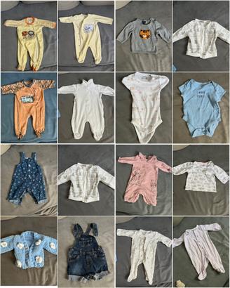 Abbigliamento per neonato da 0 a 4 mesi, 52–65 cm