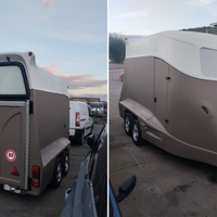 Trailer 2 posti trasporto animali