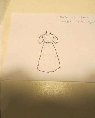 abito da sposa  autunno-primavera vintage