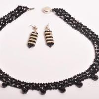 Collana con orecchini vintage originali