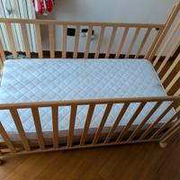 lettino con materasso 