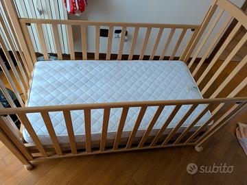 lettino con materasso 