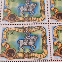 Foglio 50 francobolli Tasso e la storia postale