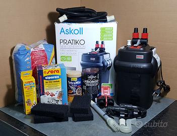 Kit filtro acquario Askoll Pratiko 100