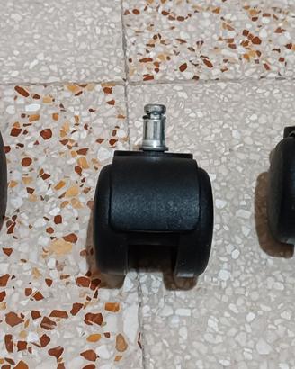 Ruote per sedia ufficio  perno 11 x 22mm