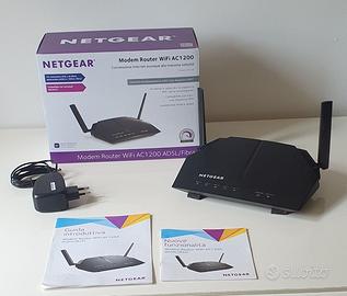 Netgear D6220 Modem Router WiFi AC1200 Fibra/ADSL
