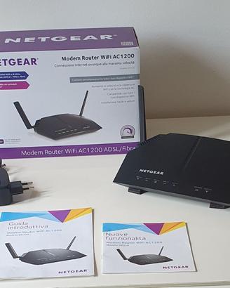 Netgear D6220 Modem Router WiFi AC1200 Fibra/ADSL