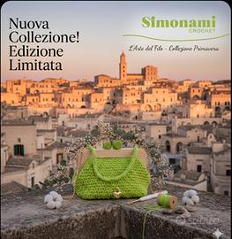 Cloutch SIMONAMI CROCHET Verde Prato Ed. Limitata