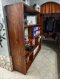 libreria in legno massello 