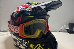 Casco motocross Airoh taglia L + Mascherina
