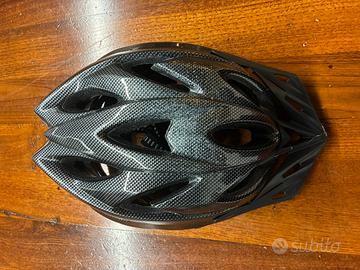 Casco bici + occhiali sport uomo nero carbonio