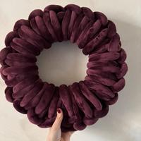 Cuscino in velluto fatto a mano