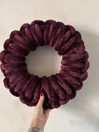 Cuscino in velluto fatto a mano