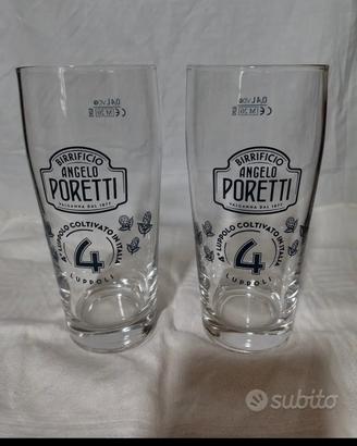 2 Bicchieri Birra PORETTI
