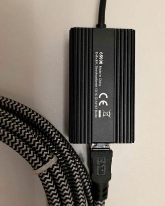 DELOCK ADATTATORE DI RETE+CAVO ETHERNET 3 M CAT-8