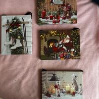 Quadretti natalizi con luci