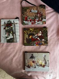 Quadretti natalizi con luci