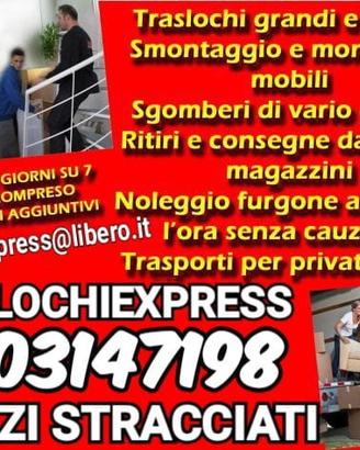 TRASLOCHI BOLOGNA Sgomberi Noleggio MONTAGGIO MOBI