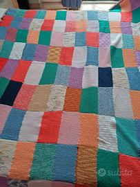 Coperta patchwork fatta a mano