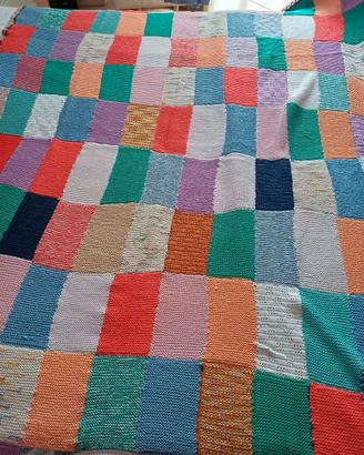 Coperta patchwork fatta a mano