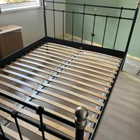 Letto ikea ferro battuto svelvik con doghe