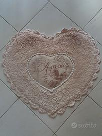 tappeto rosa shabby chic