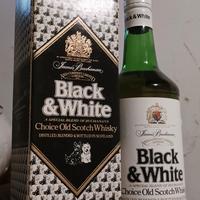 Black & White Scotch Whisky Vintage con Scatola 