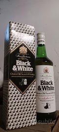 Black & White Scotch Whisky Vintage con Scatola 