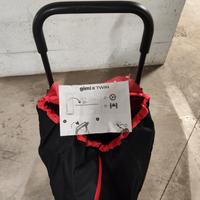 Carrello spesa Gimi Twin 4 ruote con istruzioni