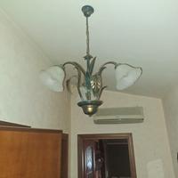 Lampadario in ferro battuto