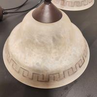 Lampadario, 7 applique e plafoniera.