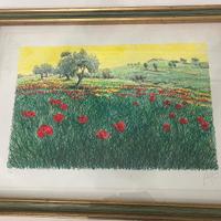 franco azzinari litografia quadro 