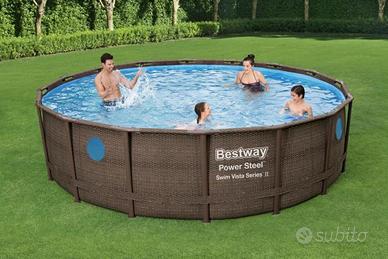 Piscina Bestway rattan con oblò 488x122cm ‘56725’