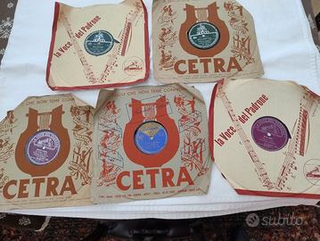 N. 5 dischi in bachelite 78 giri