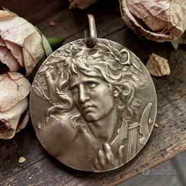 Medaglia bronzo placc Argento Coudray Orfeo