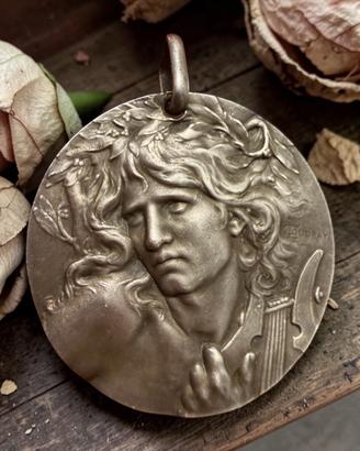Medaglia bronzo placc Argento Coudray Orfeo