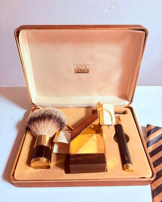Set da barba Acca Kappa vintage placcati oro 24k