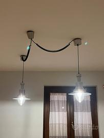 Coppia lampadari IKEA stile moderno/industriale