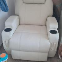 poltrona relax in pelle