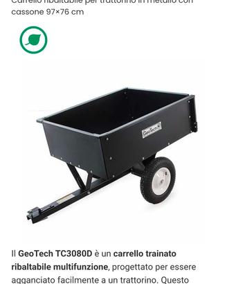 Geotech TC3080D carrello
