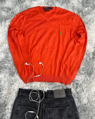 Maglione Polo Ralph Lauren arancione 100% Cotone