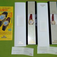 2 OROLOGI  "INTERCOINS 1 EURO" donna + uomo NUOVI