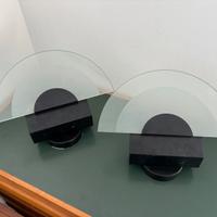 Coppia lampade applique in vetro di murano