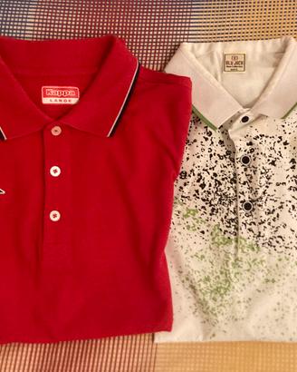 Due Polo taglia L: 1 BK Sport e 1 Kappa